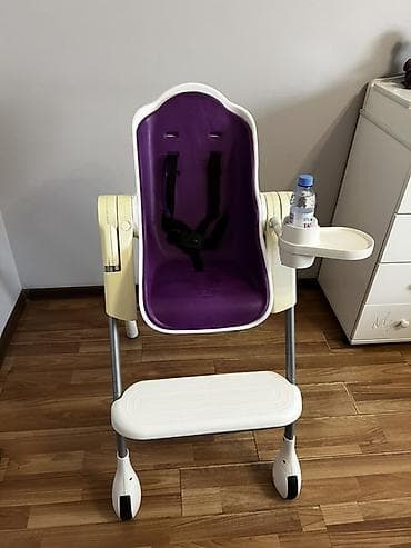 Балдар керебети: Тамактандыруучу отургуч, Колдонулган, Башка бренд, Пластик, Трансформер, түсү - Ак, Өзү алып кетүү — 3