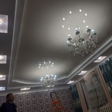 натяжний потолок ціна за квадратний метр: Натяжной потолок Матовое, 3D потолки, Глянцевое Бесплатный замер, Гарантия, Монтаж — 6