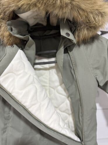 Детская одежда и обувь: Новый детский зимний комбинезон - Цвет: светло‑хаки - Теплая стеганая — 3