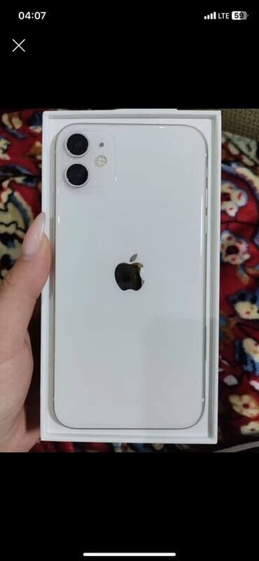 шнур от ноутбука: IPhone 11, Б/у, 256 ГБ, Белый, Защитное стекло, Чехол, 81 % — 1