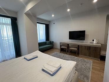 Недвижимость: Гостиница на Иссык-Куле, Cozy Beach Apartment Raduga West, Радуга West, Кош-Кол, 4 места, Посуточно — 3