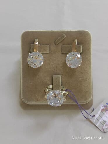 свадебные платья от производителя: Набор украшений, Проба 925, Женские, Новый — 4