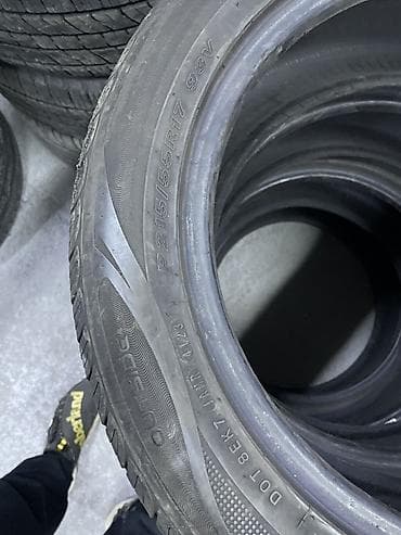 Шины 215 / 55 / R 17, Лето, Б/у, Комплект, Легковые, Корея