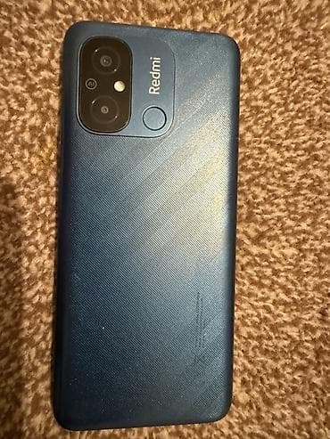 Техника жана электроника: Redmi, Redmi 12C, Колдонулган, 128 ГБ, түсү - Көк, 2 SIM — 2