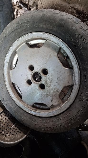Колеса в сборе: Колеса в сборе 195 / 65 / R 15, Зима, Б/у, Запаска, Легковые, Железные, отверстий - 4 — 1