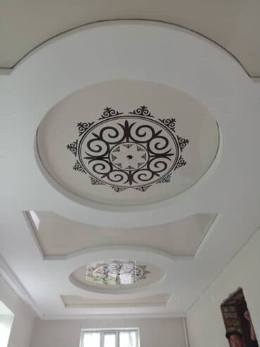 готовый домик: Натяжной потолок Матовое, Глянцевое, 3D потолки Гарантия, Бесплатная консультация, Бесплатный замер — 3
