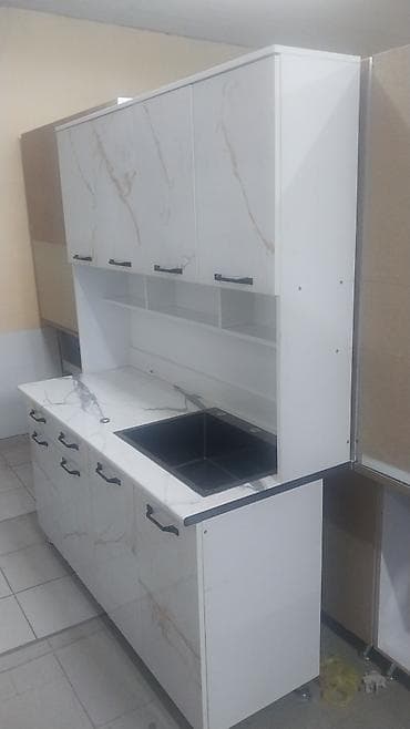 Мебельные гарнитуры: Кухонный гарнитур, Новый, цвет - Белый, Бесплатная доставка — 9