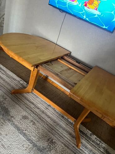 стол качественный: Зал үчүн үстөл, Колдонулган, Бүктөө, Oval — 4