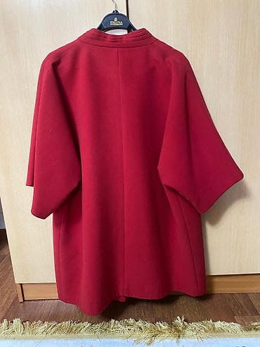 шарф локомотив: Пальто-накидка женская, красное.Размер 50-52. Производство Турция — 4