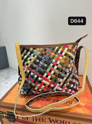 Шопперы: Большая женская сумка-шоппер с ярким пэчворк-дизайном - Формат — 3