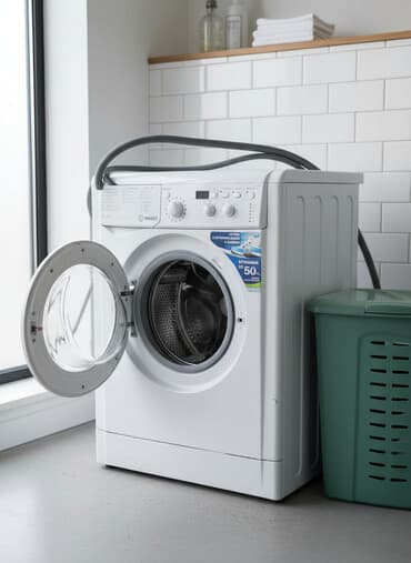 режим 13 с: Стиральная машина Indesit, Б/у, Автомат, До 5 кг, Компактная — 1