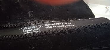 сапоги из натурального меха и кожи: Новые немецкие замшевые сапожки Caprice черного цвета, зима - — 5