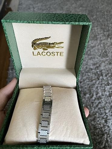 лакосте браслет: Браслет Lacoste, мужской/унисекс. - Материал: нержавеющая сталь — 1