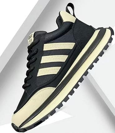 обувь мужская кожа: Мужские кроссовки, 44, Новый, цвет - Черный, Самовывоз, Платная доставка — 1