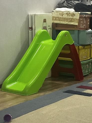 пластиковый домик: Детская горка Для дома, Пластик — 1