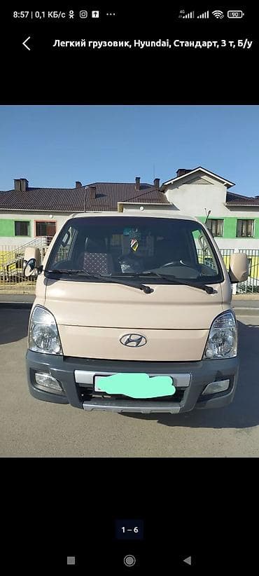 вадитель фура: Легкий грузовик, Hyundai, Стандарт, 1,5 т — 2