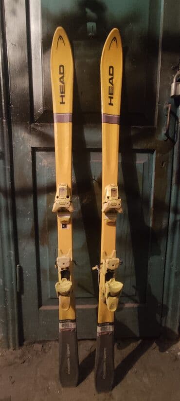 детские лыжи с ботинками купить: Head, С креплениями, Б/у — 2