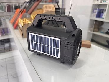 Аудиотехника: Портативная колонка-фонарь Sing-e ZQS-T06 с солнечной панелью - — 1