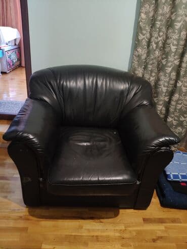 кухонный гарнитур фото и цены бишкек: Комплект мягкой мебели, цвет - Черный — 5