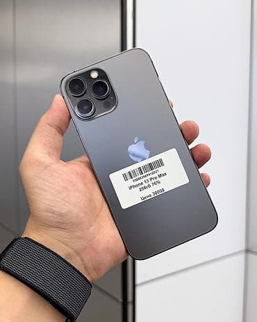 IPhone 13 Pro Max, Б/у, 256 ГБ, Графит, Защитное стекло, Чехол, В рассрочку, 76 %