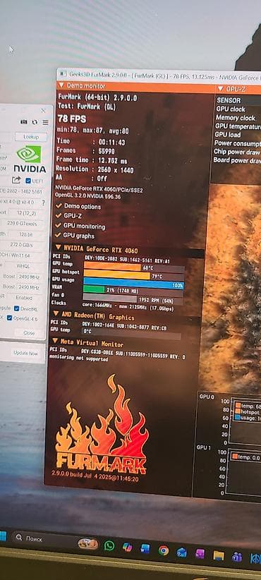 3060 12 гб: Видеокарта для ПК, Б/у, MSI, GeForce RTX, 8 ГБ — 5
