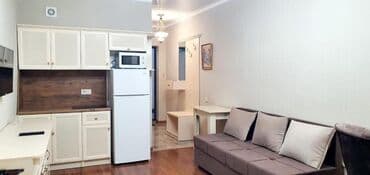 суточный дом в бишкеке: 1 бөлмө, Душ кабинасы, Жаздык, жууркан-төшөк каптары, Кондиционер — 14