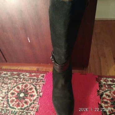 обувь для работы: Продаю сапоги из натуральной замши, внутри мех натуральной овчины — 2