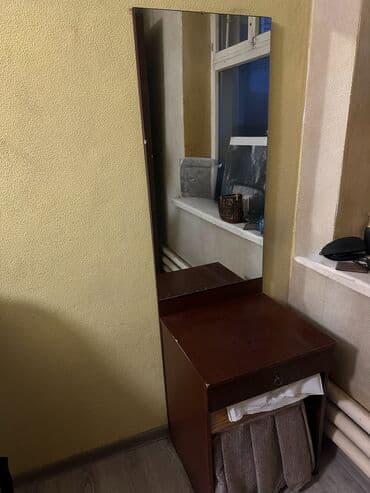 мебел спалний: Спальный гарнитур, Двуспальная кровать, ДСП, цвет - Коричневый — 3