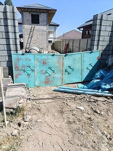 Ремонт и строительство: Металлические распашные ворота - Материал: сталь, листовой металл с — 1