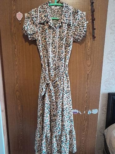 платье размер м: Женское платье в отличном состоянии. 46 размер. ткань прада на лето — 3