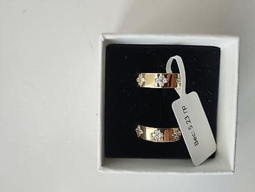 Кольца: Серьги, Проба 585, Циркон, Женские, Парный набор — 2