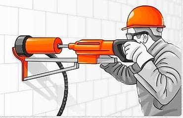отверстие под вытяжку: Алмазное бурение отверстий в бетоне, кирпиче, железобетоне. - — 1
