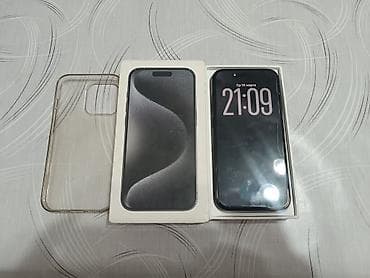 Xiaomi: IPhone 15 Pro, 128 ГБ, Black Titanium, Коробка, 90 % — 1