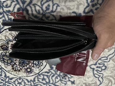 Сумкалар: Барсетка, Butun, Материалы: Нукура булгаары, Чөнтөктөрү көп, Жаңы — 2