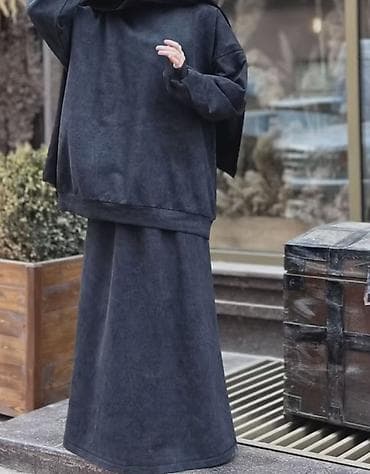 брюки штапель: Свитшот, Оверсайз, Новый, Стандарт — 5