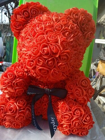 белый мишка на день рождения цена: Медвежонок сделанный из розочек.Легкий,добрый и красивый.300с. Есть — 1