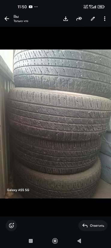 suv: Шины 235 / 55 / R 19, Лето, Б/у, Комплект, Внедорожные (АТ/МТ), Корея, Kumho — 1