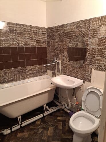 аламедин 1 мкр: 1 бөлмө, 33 м², 105-серия, 1 кабат, Косметикалык ремонт — 4