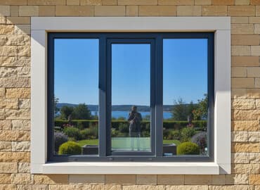 Алюминиевые окна с узким профилем - Материал: алюминиевый профиль