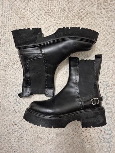 сапоги зимние женские натуральная кожа натуральный мех распродажа: Өтүктөр, 37, Колдонулган, түсү - Кара, Өзү алып кетүү, Акылуу жеткирүү — 4