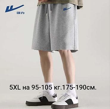Шорты: Мужские шорты, 3XL, 4XL, 5XL, Новый, цвет - Серый, Самовывоз, Платная доставка — 10