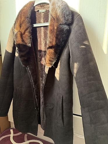 мурской пиджак: Мужская дублёнка Shengqi, тёмно‑коричневого цвета. Состояние отличное — 7