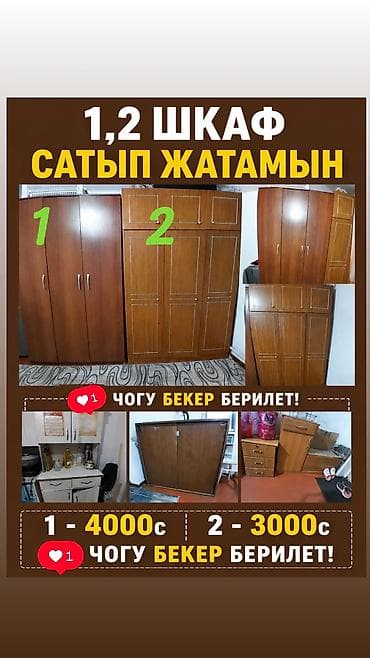 Продаются 2 платяных шкафа из ЛДСП с ламинированной отделкой под