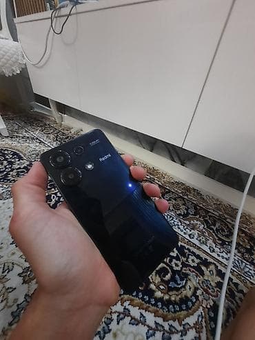 Redmi, Redmi Note 13, Б/у, 128 ГБ, цвет - Черный, 1 SIM, 2 SIM — 1