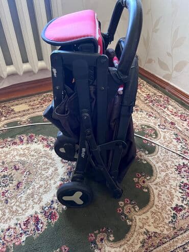 игрушечные коляски для кукол бу: Коляска, цвет - Черный, Б/у — 3