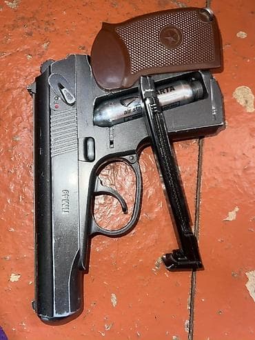 Контейнерлер: Пневматический пистолет МР-654К (реплика ПМ) под баллон CO₂ 12 г — 4