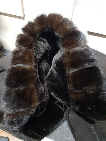 Шорты: Дубленка размер 48-50. цвет темно коричневый. мех натуральный норка — 6