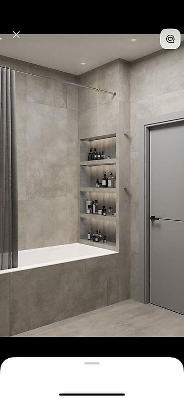 Упаковочные товары: Н niche-полки в ванной из ГКЛ с подсветкой — изготовление на заказ - — 1