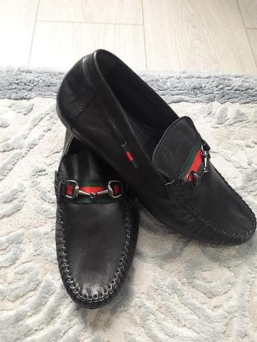 gucci обувь: Мужские кожаные рубберы GUCCI (макасы, туфли и как та их ещё называют) — 1
