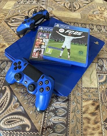 купить xbox one s: PlayStation 4 Slim — лимитированная синяя версия (Days of Play) с — 3